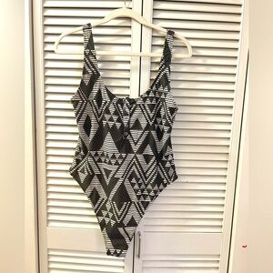 Aerie Geometric Tribal Print Swimsuit - XL